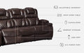 Warnerton Power Reclining Sofa - World Furniture Gallery (Newark, CA)