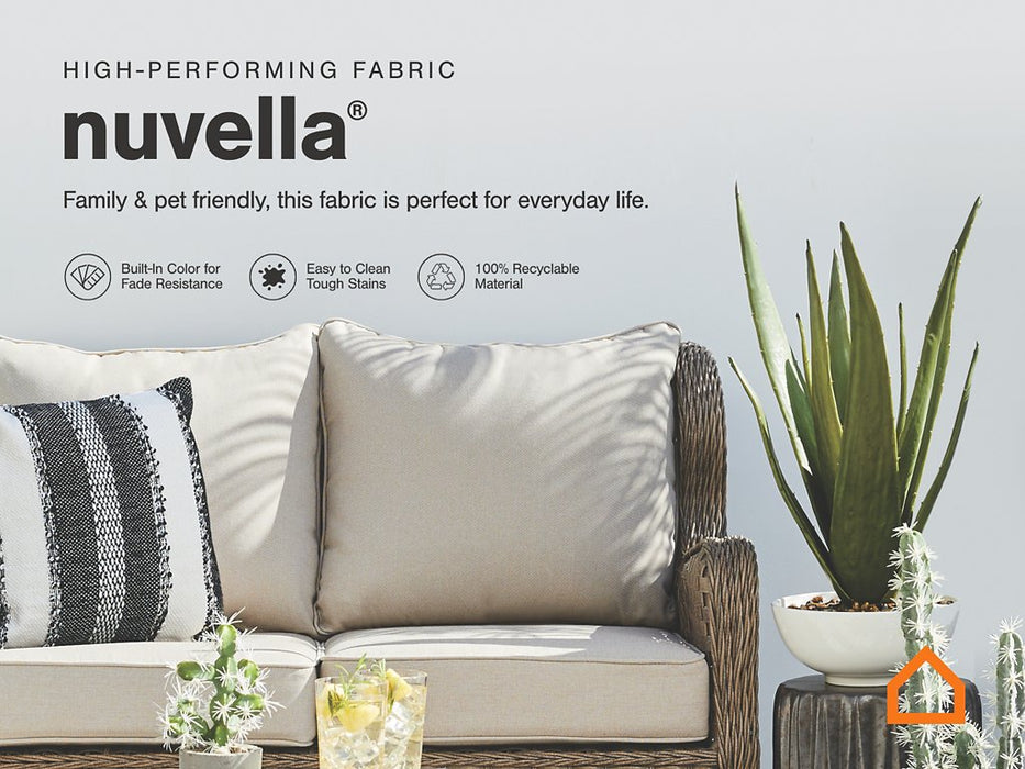 Visola Outdoor Sofa Conversation Set - World Furniture Gallery (Newark, CA)