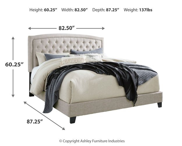 Jerary Upholstered Bed - World Furniture Gallery (Newark, CA)