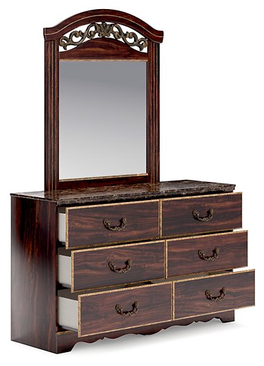 Glosmount Dresser and Mirror - World Furniture Gallery (Newark, CA)