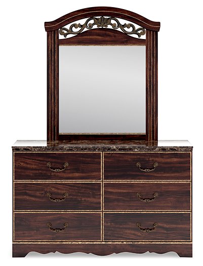 Glosmount Dresser and Mirror - World Furniture Gallery (Newark, CA)