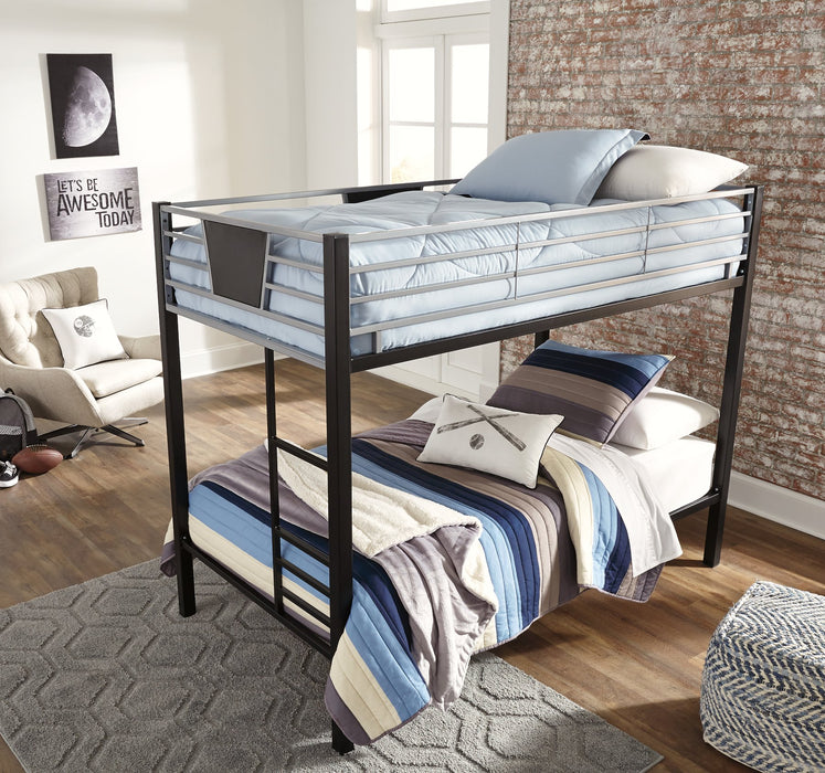 Dinsmore Bunk Bed with Ladder - World Furniture Gallery (Newark, CA)