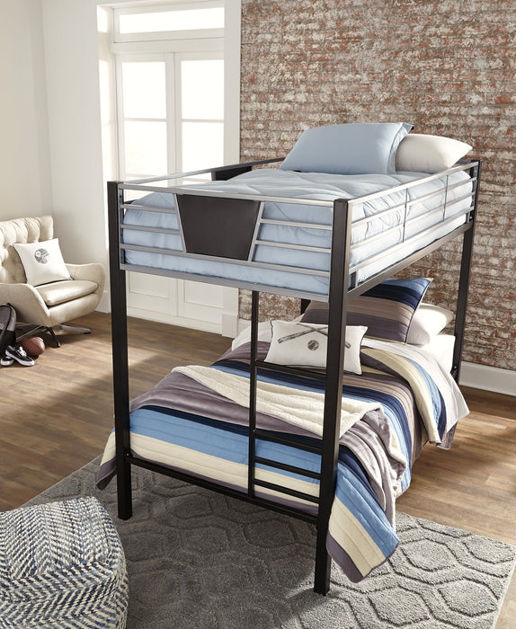 Dinsmore Bunk Bed with Ladder - World Furniture Gallery (Newark, CA)