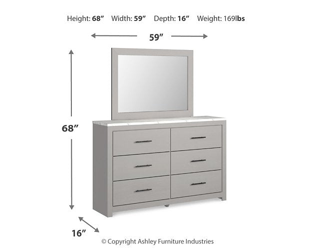 Cottonburg Dresser and Mirror - World Furniture Gallery (Newark, CA)