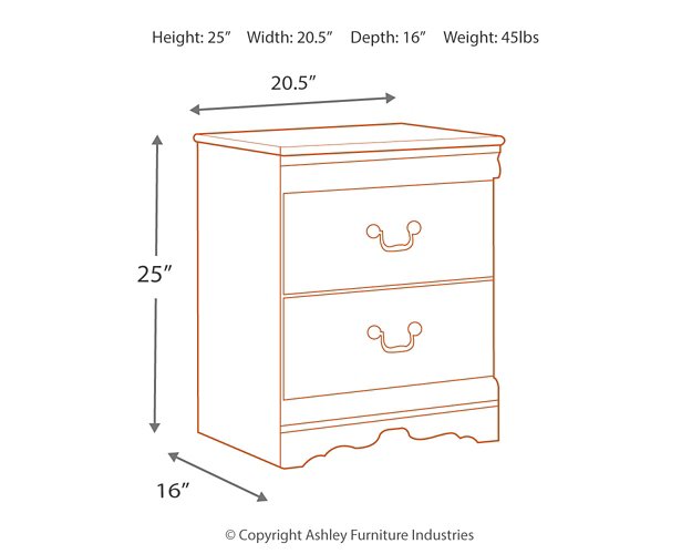 Anarasia Nightstand - World Furniture Gallery (Newark, CA)