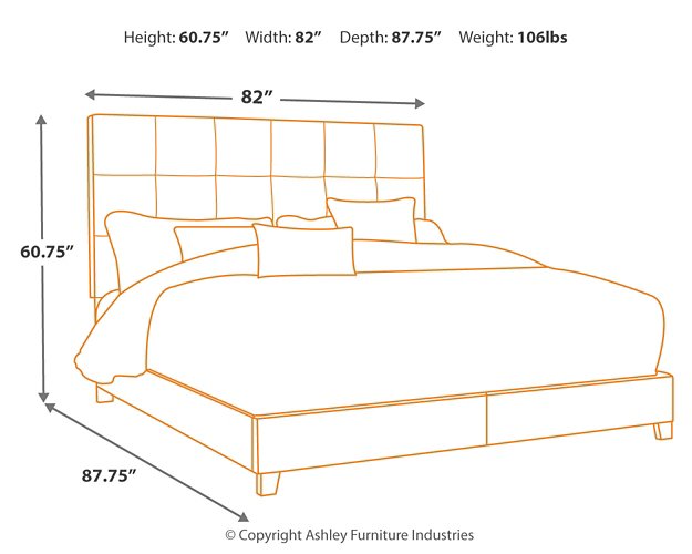 Dolante Upholstered Bed - World Furniture Gallery (Newark, CA)