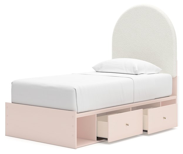 Wistenpine Upholstered Bed with Storage - World Furniture Gallery (Newark, CA)