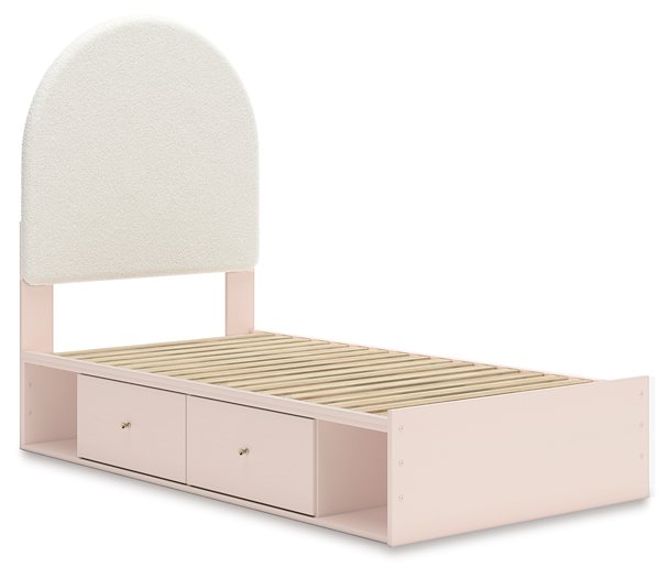 Wistenpine Upholstered Bed with Storage - World Furniture Gallery (Newark, CA)