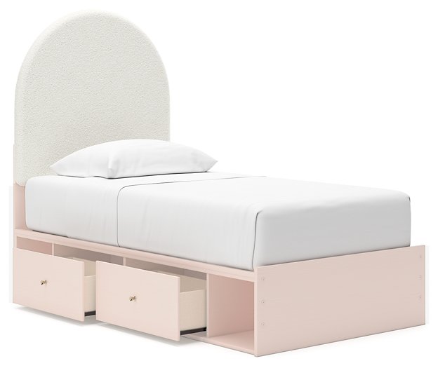 Wistenpine Upholstered Bed with Storage - World Furniture Gallery (Newark, CA)