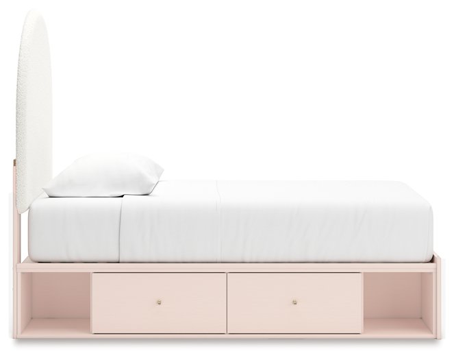 Wistenpine Upholstered Bed with Storage - World Furniture Gallery (Newark, CA)