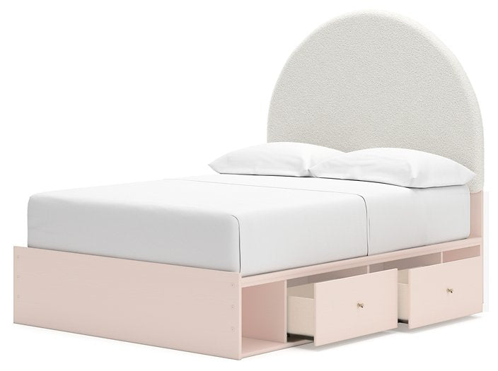 Wistenpine Upholstered Bed with Storage - World Furniture Gallery (Newark, CA)