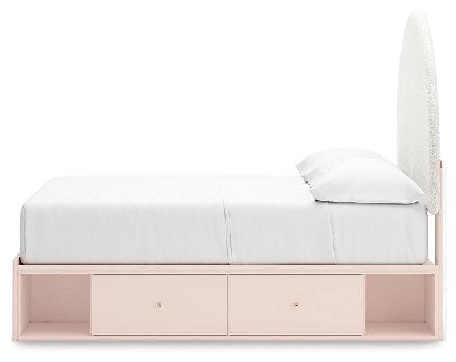 Wistenpine Upholstered Bed with Storage - World Furniture Gallery (Newark, CA)