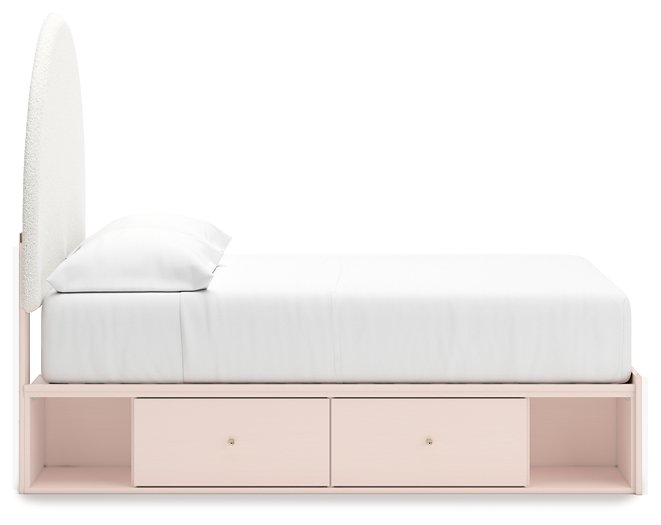 Wistenpine Upholstered Bed with Storage - World Furniture Gallery (Newark, CA)