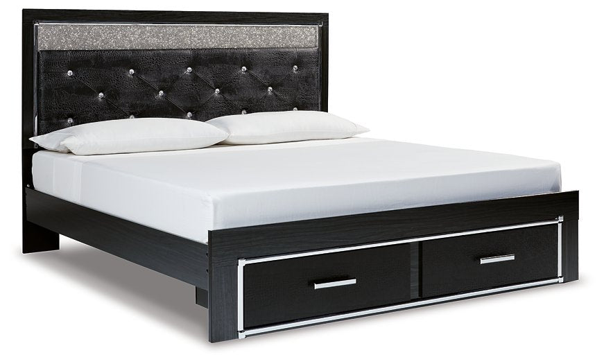 Kaydell Upholstered Panel Storage Bed - World Furniture Gallery (Newark, CA)