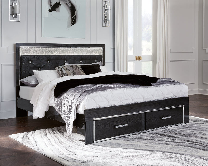 Kaydell Upholstered Panel Storage Bed - World Furniture Gallery (Newark, CA)