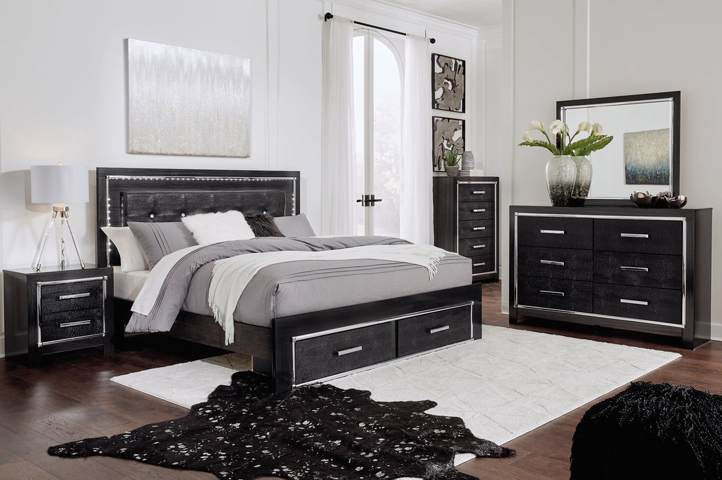 Kaydell Upholstered Bed with Storage - World Furniture Gallery (Newark, CA)