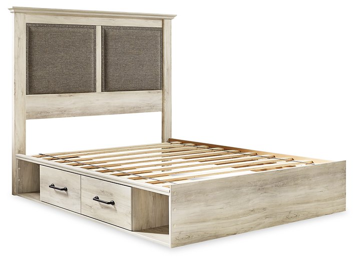 Cambeck Upholstered Panel Storage Bed - World Furniture Gallery (Newark, CA)