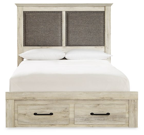 Cambeck Upholstered Panel Storage Bed - World Furniture Gallery (Newark, CA)