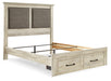 Cambeck Upholstered Panel Storage Bed - World Furniture Gallery (Newark, CA)