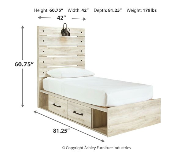 Cambeck Bed with 2 Storage Drawers - World Furniture Gallery (Newark, CA)