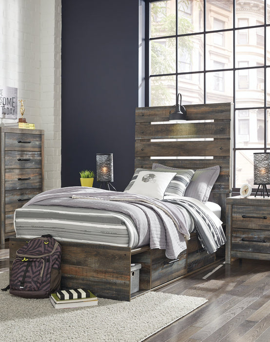 Drystan Bed with 4 Storage Drawers - World Furniture Gallery (Newark, CA)