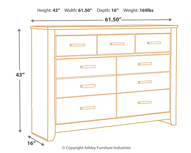 Brinxton Dresser and Mirror - World Furniture Gallery (Newark, CA)