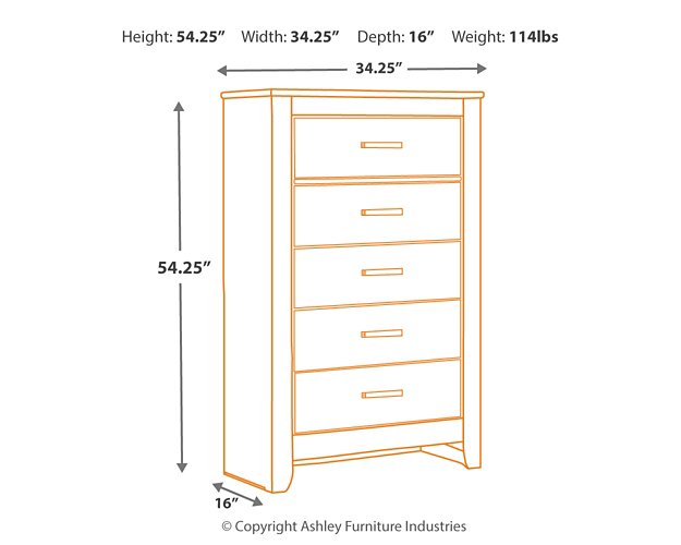 Brinxton Chest of Drawers - World Furniture Gallery (Newark, CA)