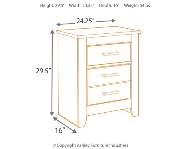 Brinxton Nightstand - World Furniture Gallery (Newark, CA)