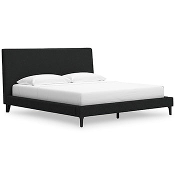 Cadmori Upholstered Bed with Roll Slats - World Furniture Gallery (Newark, CA)