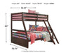 Halanton Youth Bunk Bed - World Furniture Gallery (Newark, CA)