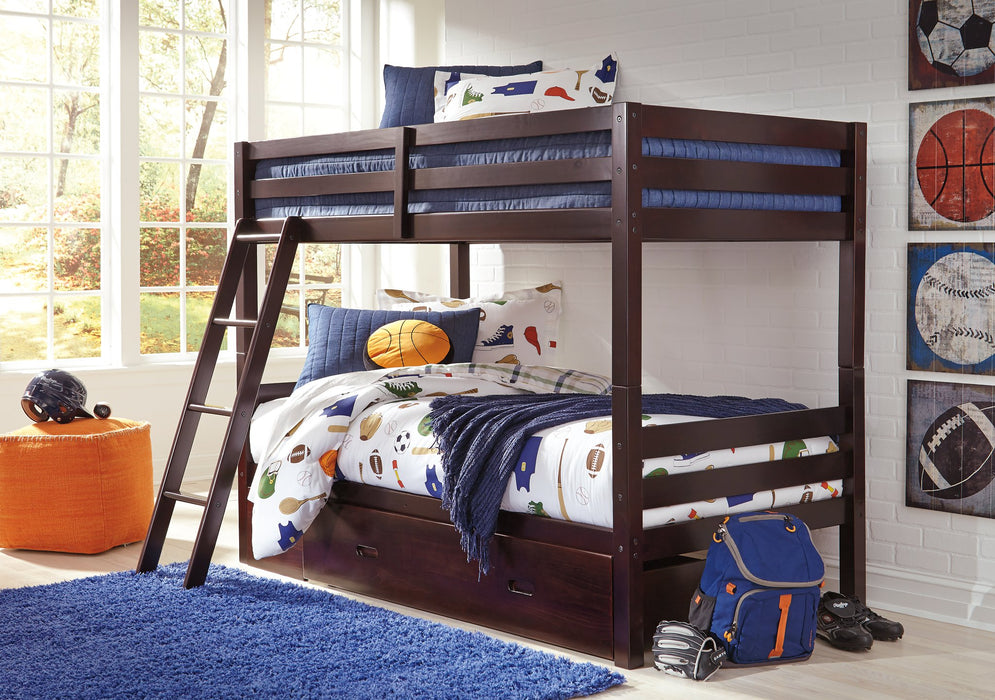 Halanton Youth Bunk Bed with 1 Large Storage Drawer - World Furniture Gallery (Newark, CA)