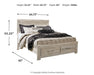 Bellaby Bed with 2 Storage Drawers - World Furniture Gallery (Newark, CA)