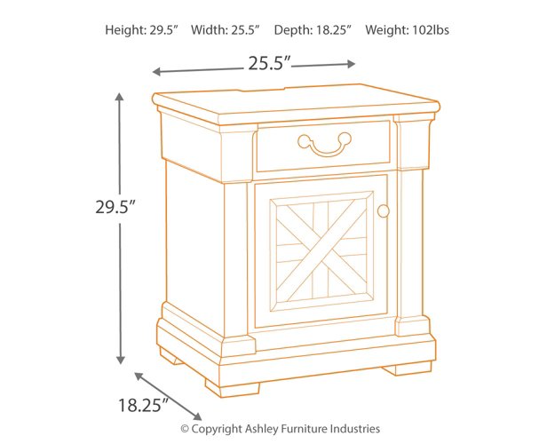 Bolanburg Nightstand - World Furniture Gallery (Newark, CA)