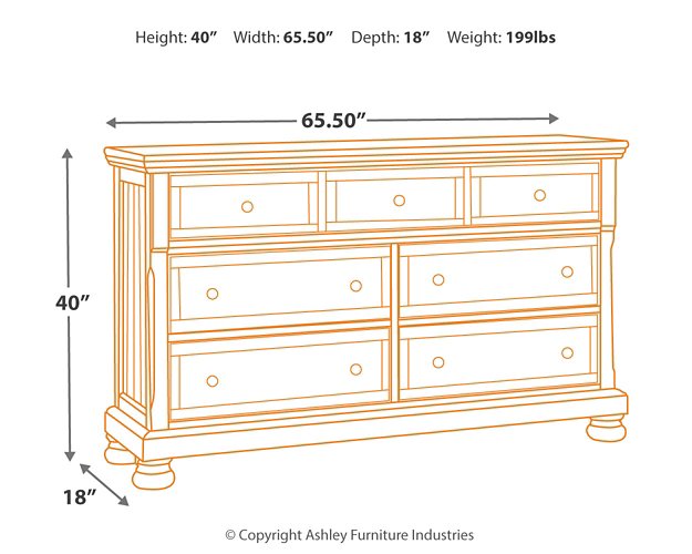 Flynnter Dresser - World Furniture Gallery (Newark, CA)