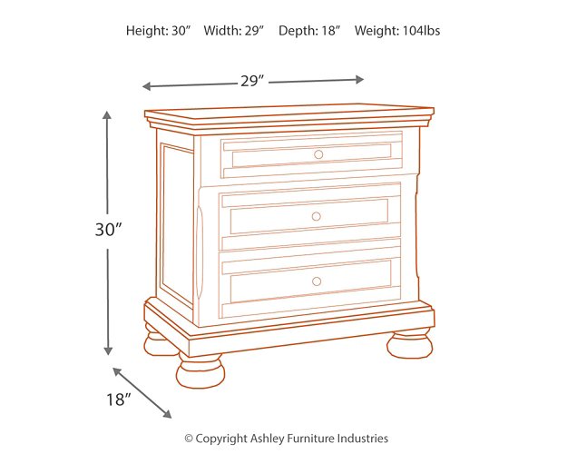 Flynnter Nightstand - World Furniture Gallery (Newark, CA)