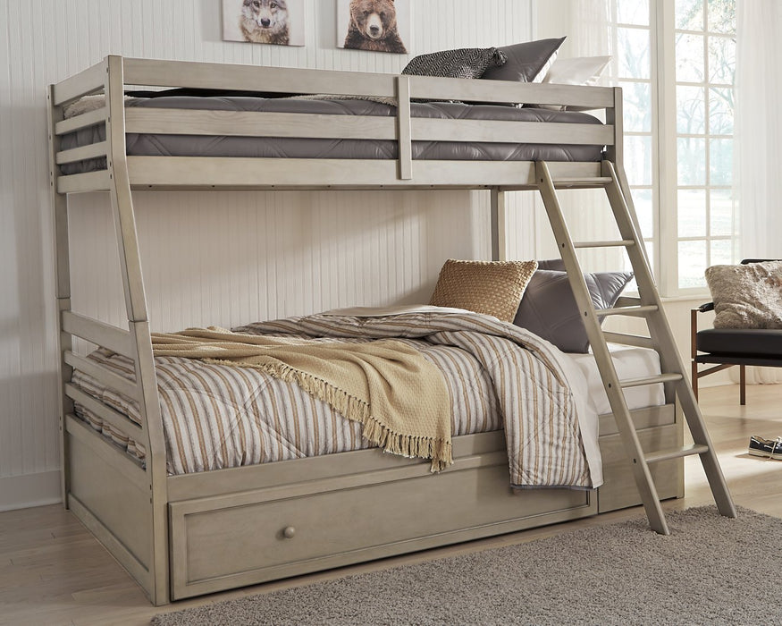 Lettner Youth Bunk Bed with 1 Large Storage Drawer - World Furniture Gallery (Newark, CA)