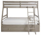 Lettner Youth Bunk Bed with 1 Large Storage Drawer - World Furniture Gallery (Newark, CA)