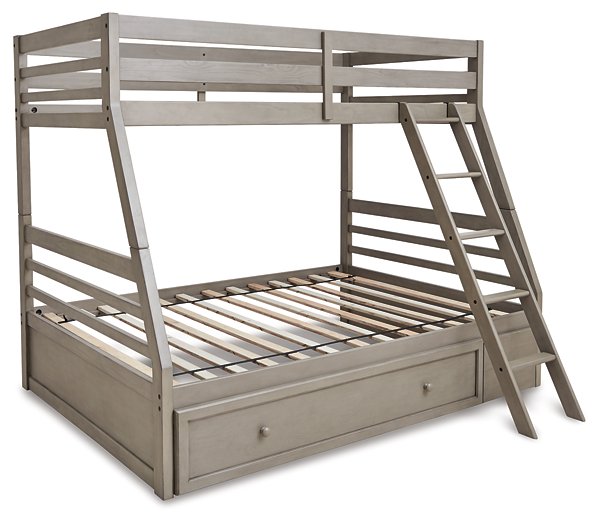 Lettner Youth Bunk Bed with 1 Large Storage Drawer - World Furniture Gallery (Newark, CA)