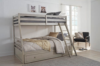 Lettner Youth Bunk Bed with 1 Large Storage Drawer - World Furniture Gallery (Newark, CA)