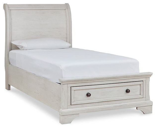 Robbinsdale Sleigh Storage Bed - World Furniture Gallery (Newark, CA)