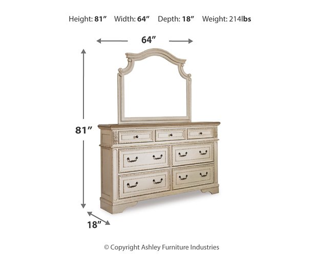 Realyn Dresser and Mirror - World Furniture Gallery (Newark, CA)