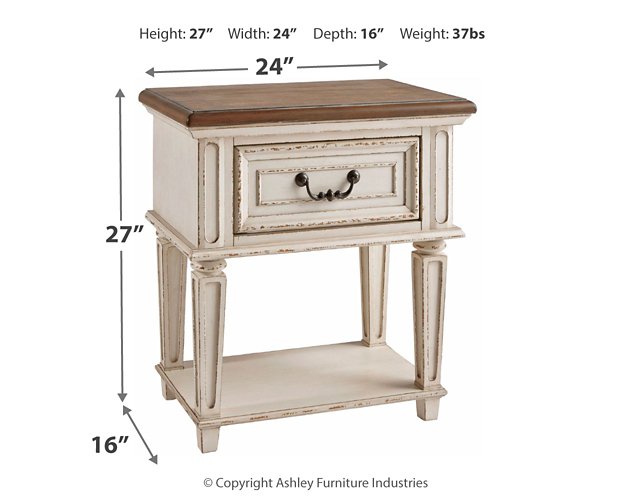 Realyn Nightstand - World Furniture Gallery (Newark, CA)