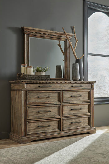 Markenburg Dresser and Mirror - World Furniture Gallery (Newark, CA)