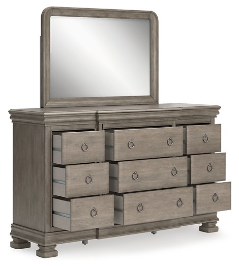 Lexorne Dresser and Mirror - World Furniture Gallery (Newark, CA)