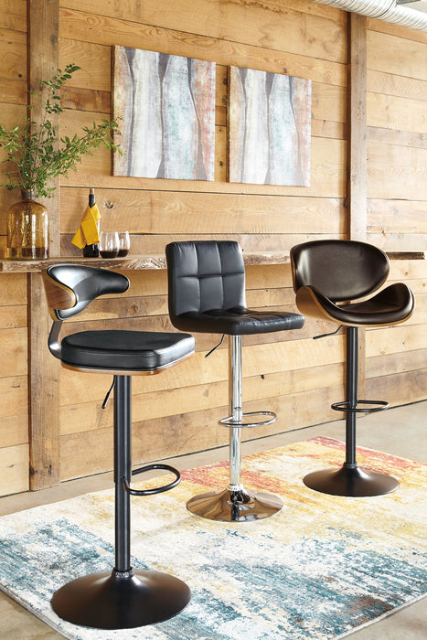 Bellatier Adjustable Height Bar Stool - World Furniture Gallery (Newark, CA)