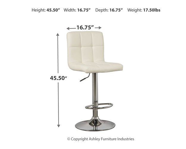 Bellatier Adjustable Height Bar Stool - World Furniture Gallery (Newark, CA)