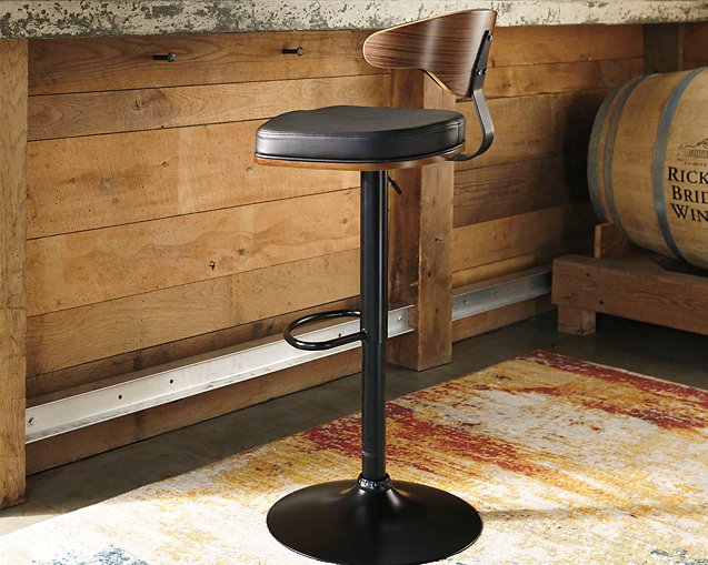 Bellatier Adjustable Height Bar Stool - World Furniture Gallery (Newark, CA)