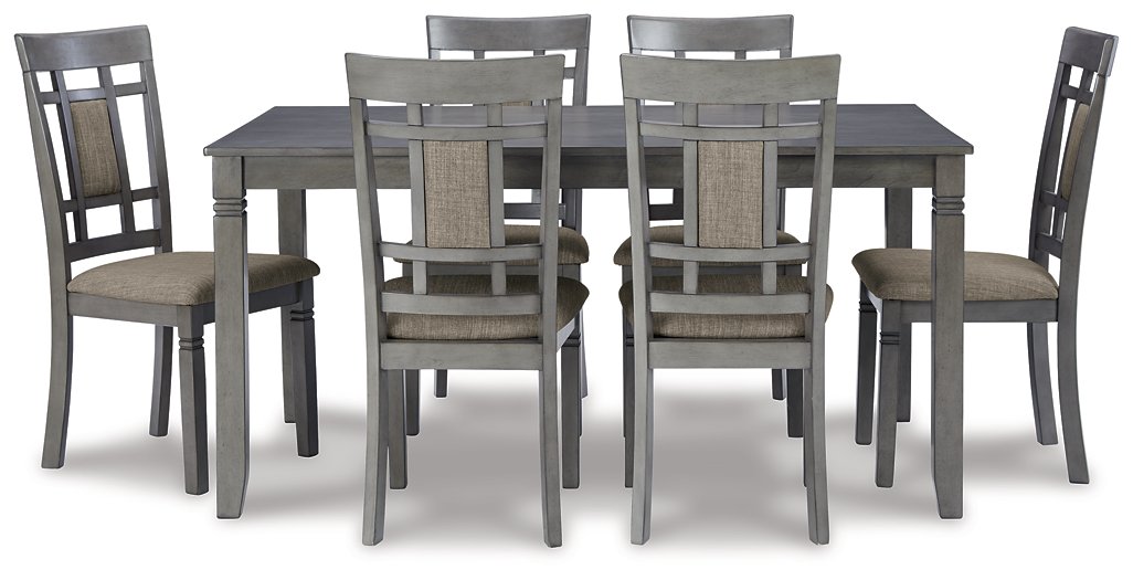 Jayemyer Dining Table and Chairs (Set of 7) - World Furniture Gallery (Newark, CA)