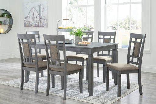 Jayemyer Dining Table and Chairs (Set of 7) - World Furniture Gallery (Newark, CA)