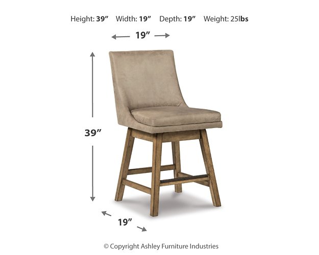 Tallenger Counter Height Bar Stool - World Furniture Gallery (Newark, CA)